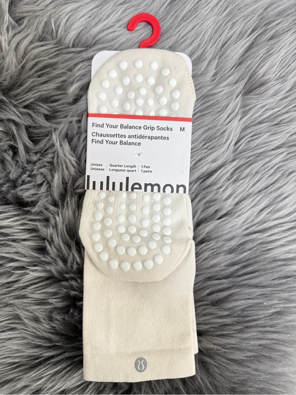 Lululemon Find Your Balance Grip Socks - Cream
